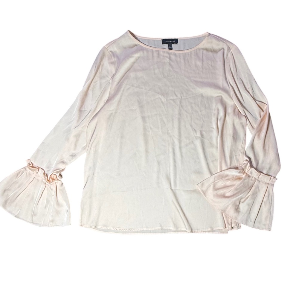 The Limited Blouse Bell‎ Sleeve Long Sleeve Top Elegant Womens Size L